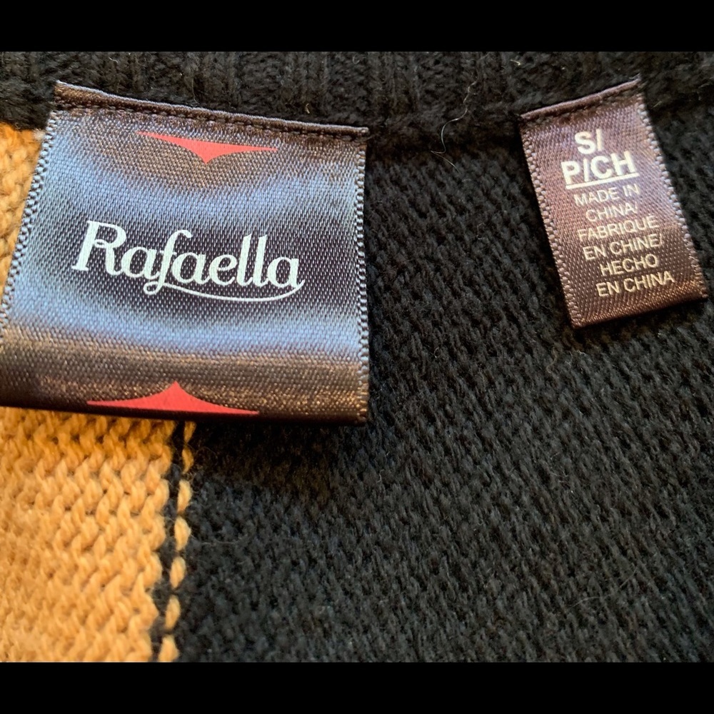 Rafaella Color Block Intarsia Poncho - Picture 6 of 9
